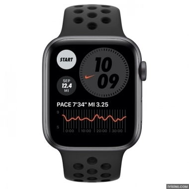 Apple Watch Nike Series 6 Uzay Grisi Alüminyum Kasa ve Nike Spor Kordon
