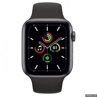 Apple Watch SE Uzay Grisi Alüminyum Kasa ve Spor Kordon